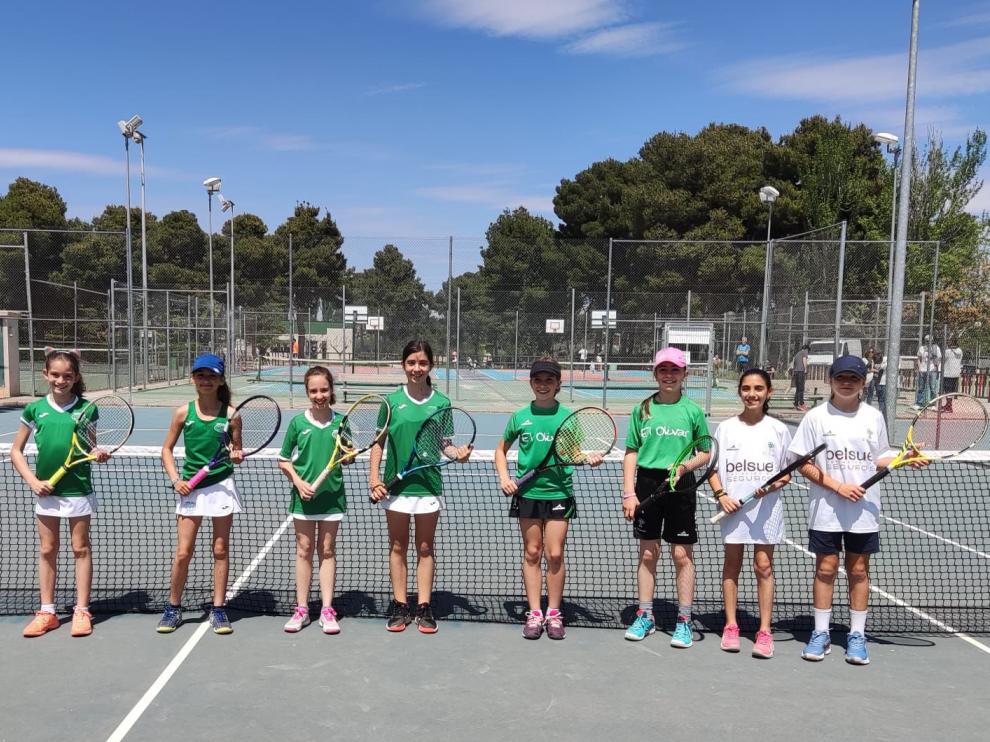 Las chicas del CT Osca ganaron la Consolación del Campeonato de Aragón Alevín.