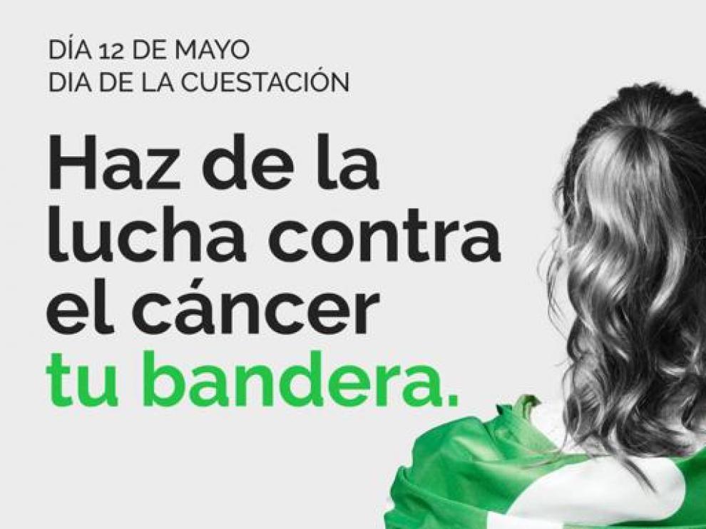 El lema de la campaña de este años es “Haz de la lucha contra el cáncer tu bandera”.