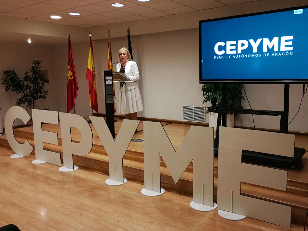 María Jesús Lorente, nueva presidenta de Cepyme Aragón.