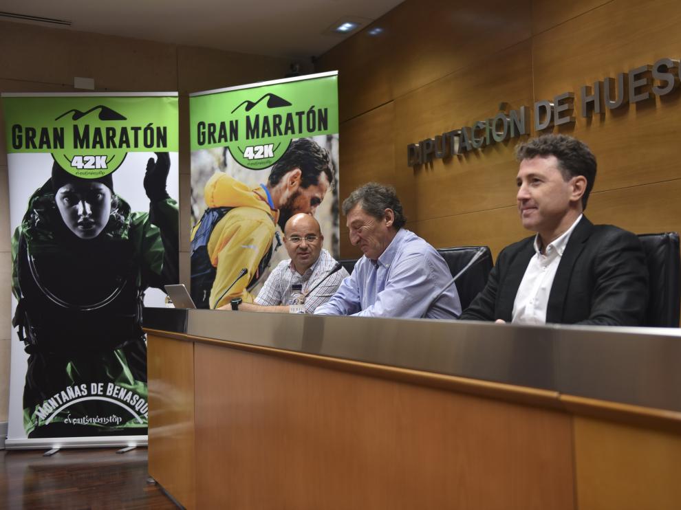 Presentación en la Diputación Provincial del Gran Maratón Montañas de Benasque.