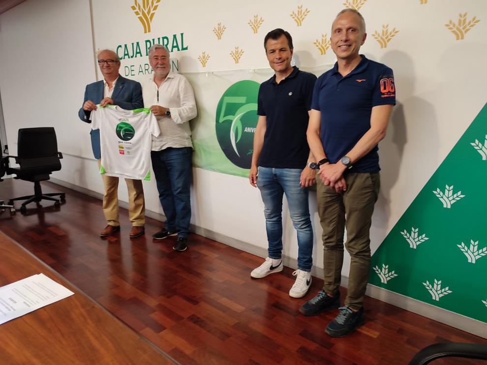 José María Romance, Roberto Dieste, Juanjo Camacho y Alberto Pallarés, en la presentación del 50 aniversario de Intec-Zoiti.