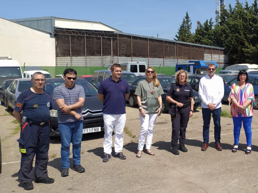 Integrantes de la Comisión de Seguridad Ciudadana del ayuntamiento de Huesca.