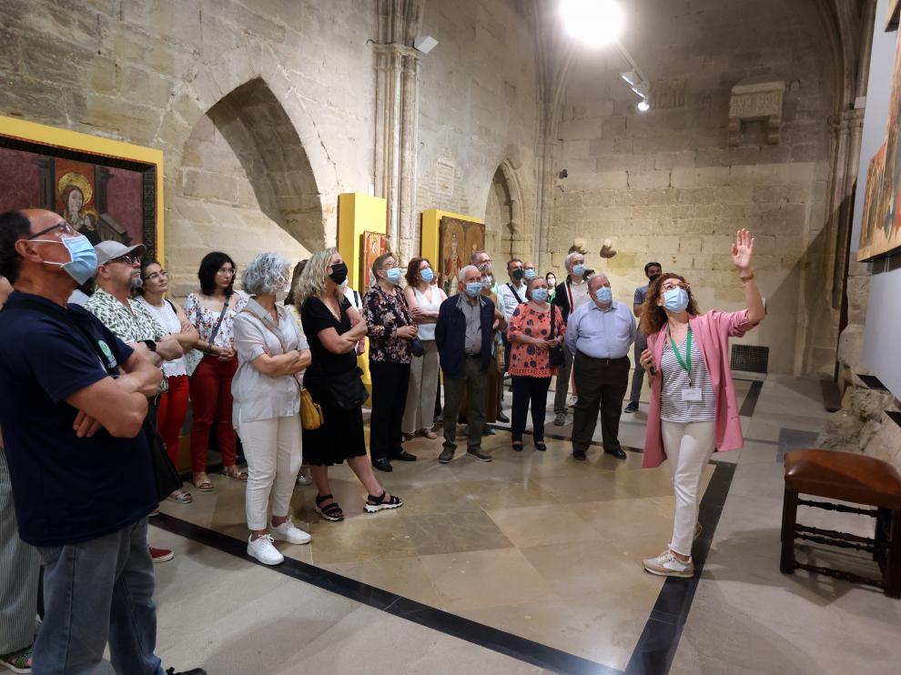 Visita guiada ayer tarde en el Museo Diocesano de Huesca.