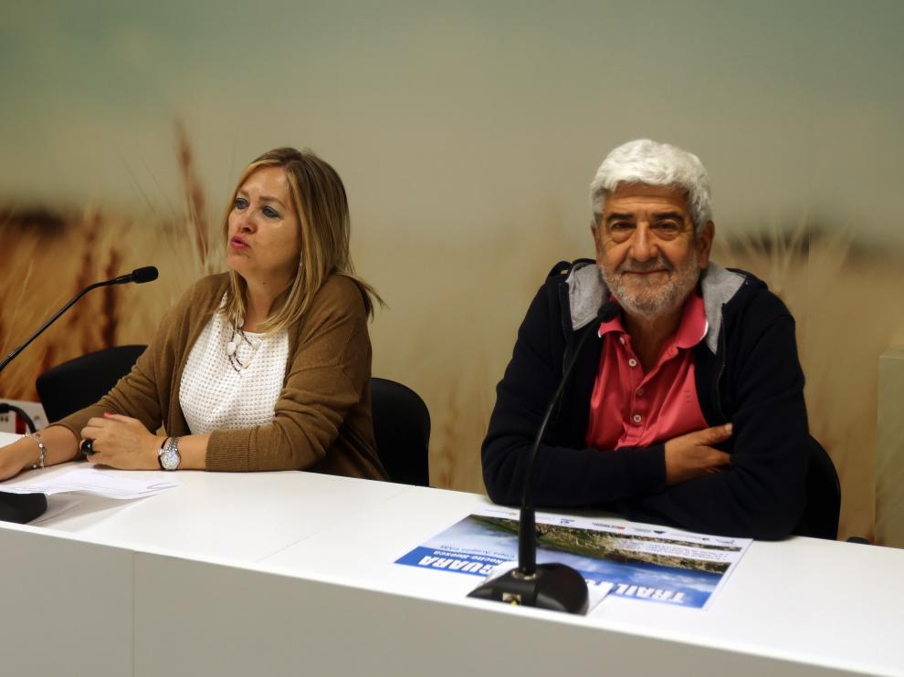 Beatriz Calvo y Manolo Bara, en la presentación de la prueba