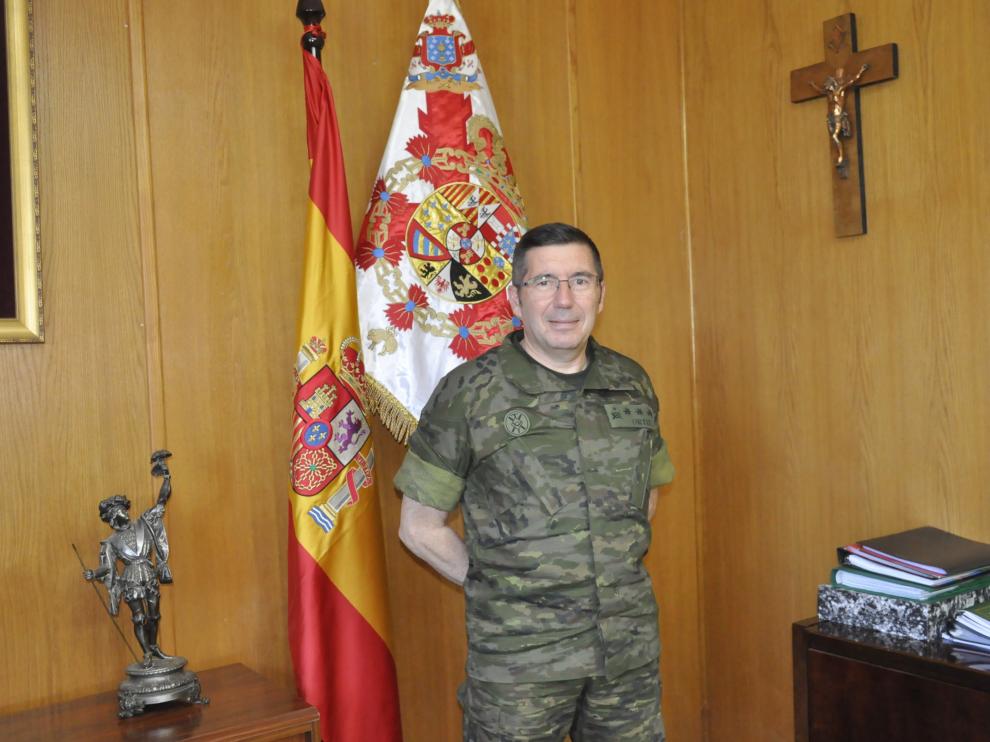 El coronel Antonio Ortiz es el jefe del Regimiento de Infantería “Galicia 64” de Cazadores de Montaña, de Jaca.