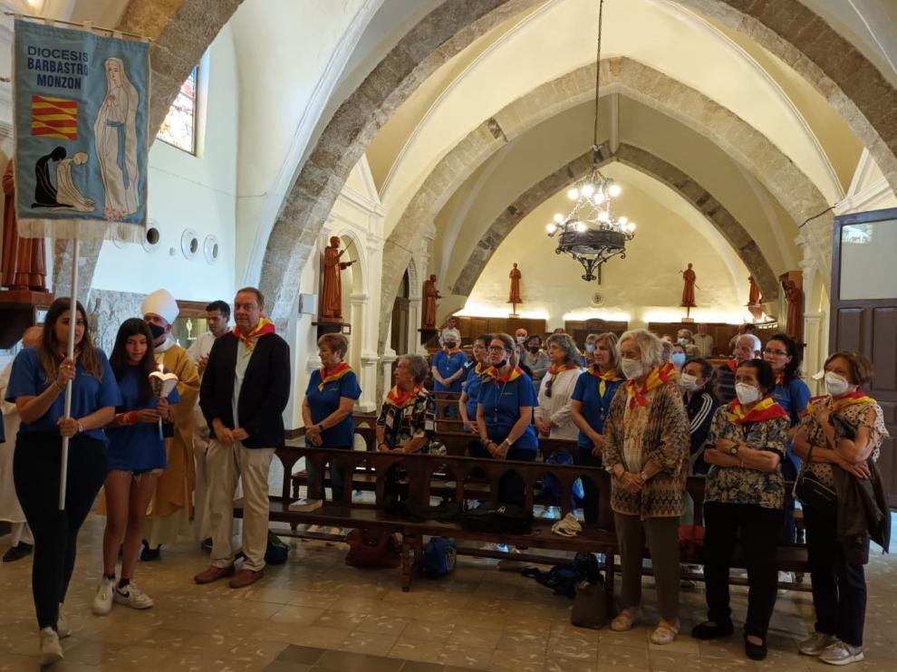 Participantes el sábado en la jornada de convivencia de la Hospitalidad Diocesana de Nuestra Señora de Lourdes.
