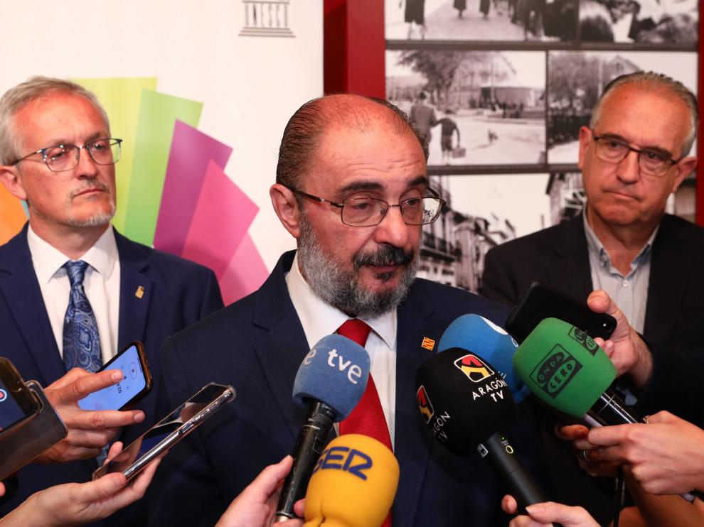 El presidente de Aragón ha inaugurado la VII Asamblea de la Asociación de Municipios del Camino de Santiago en Jaca este viernes.