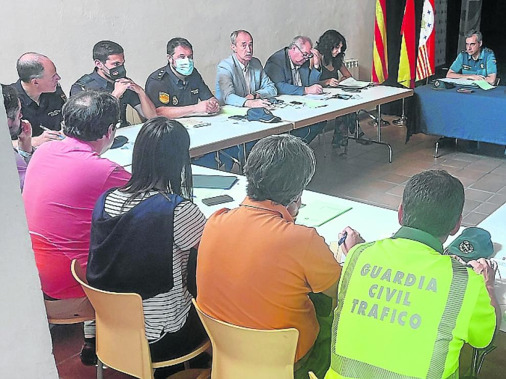 Reunión ayer en Sabiñánigo de los principales organismos encargados de poner a punto las carreras.