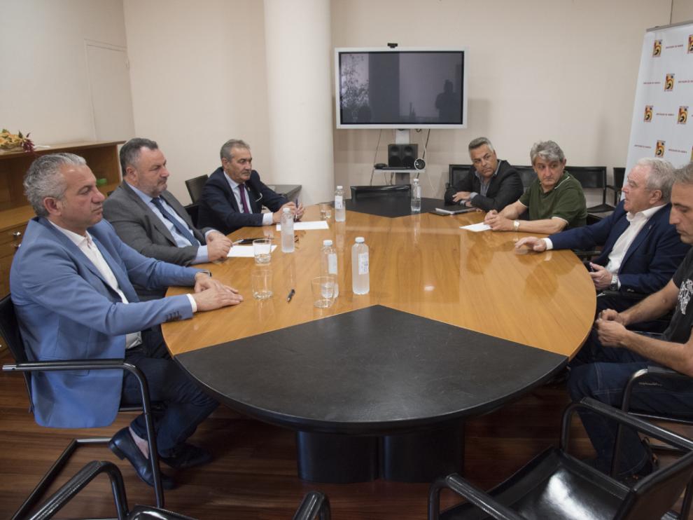 Reunión de los presidentes de las Diputaciones de León y Huesca.