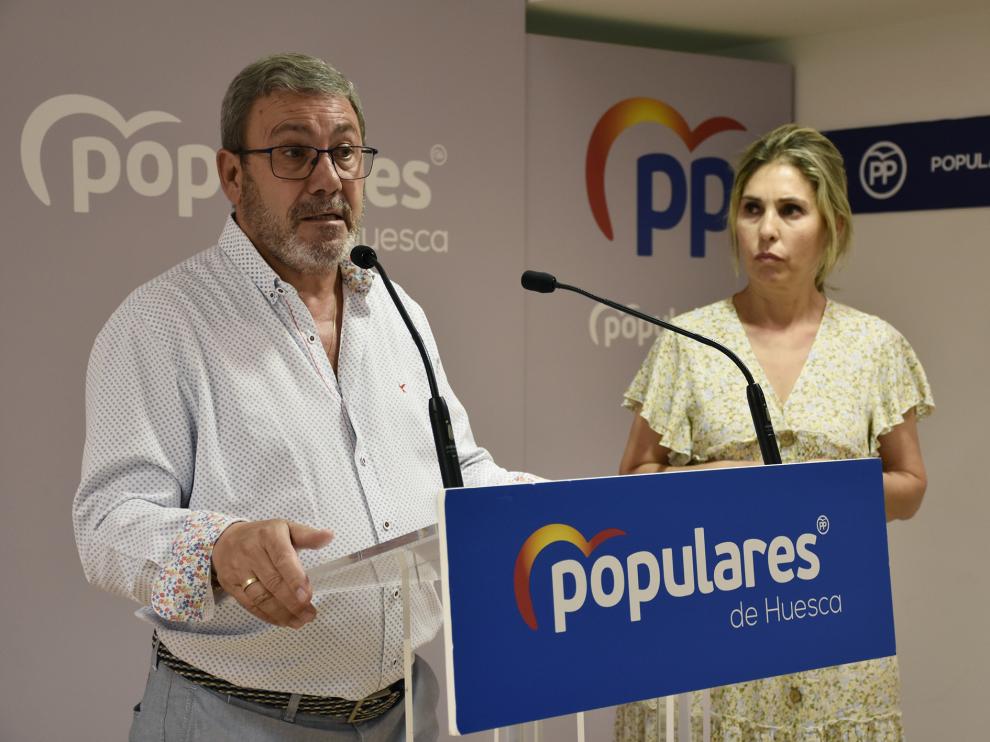 El concejal del PP, José María Veintemilla, durante la rueda de prensa