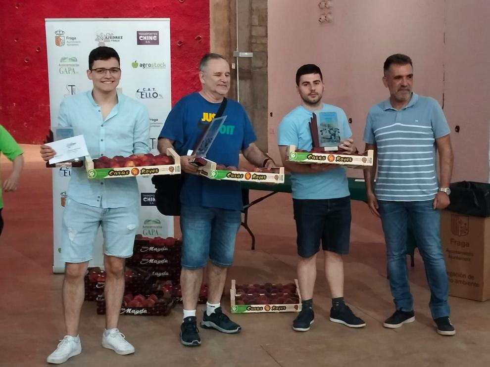 Ereza, Cifuentes y Tejedor, podio del Open Ciudad de Fraga.