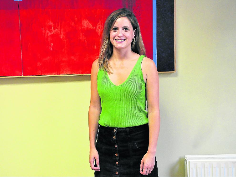 Belén Bonis, actual presidenta de la Peña Charumba de Jaca.