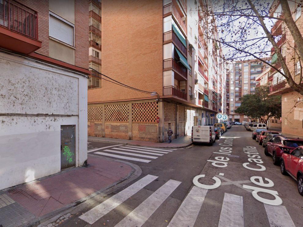 Un tramo de la calle Comuneros de Castilla, en el barrio de las Fuentes de Zaragoza.