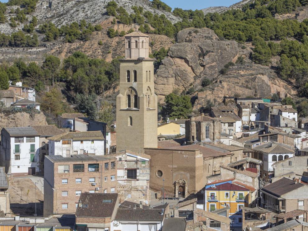 Vista del casco urbano de Tamarite de Litera.