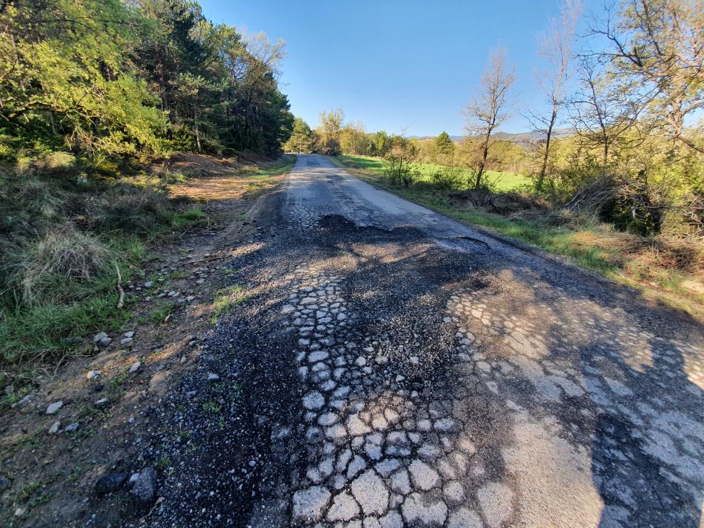 Estado de la carretera objeto de la actuación.
