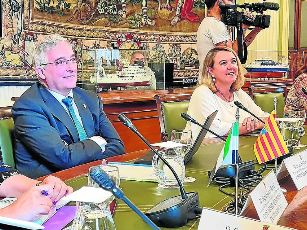 El consejero de Agricultura, Joaquín Olona, en la Conferencia Sectorial de Agricultura celebrada ayer.