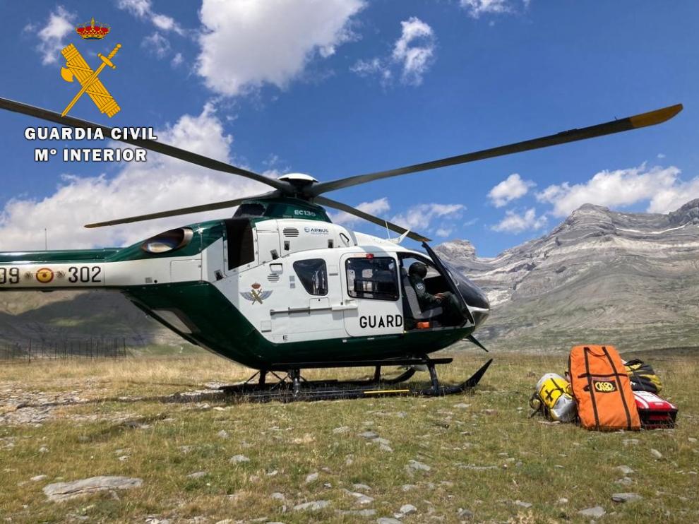 Rescate en Monte Perdido hacia Góriz este sábado.