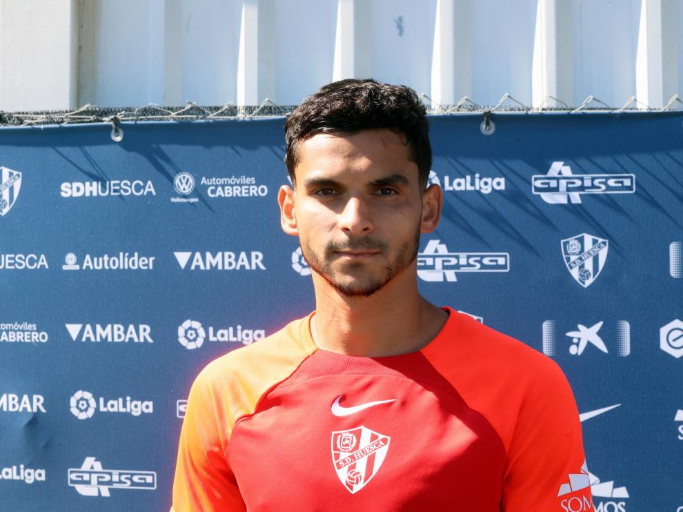 Florian Miguel en el entrenamiento matutino del martes