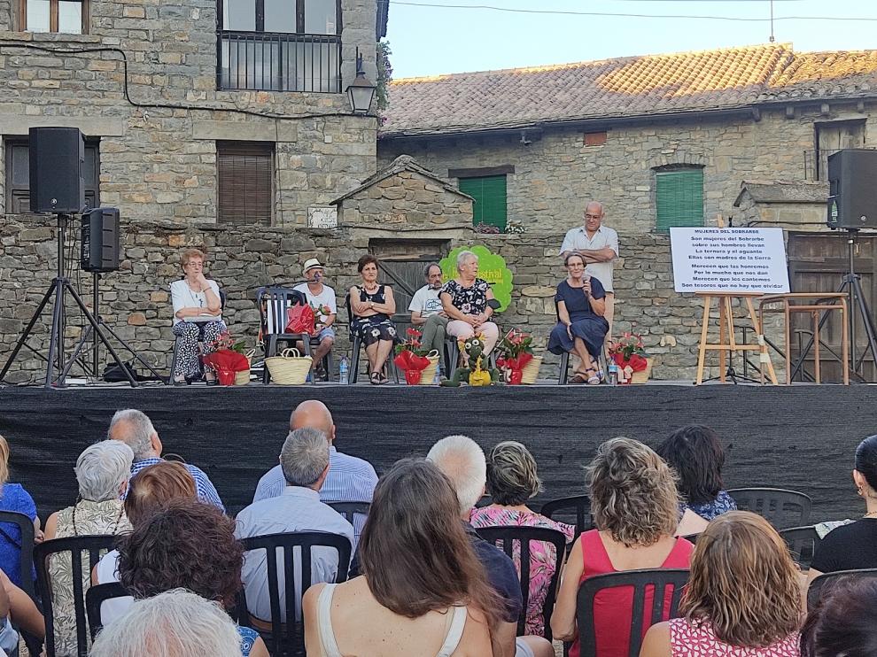 Homenaje a las mujeres de Sobrarbe el pasado domingo 24 de julio