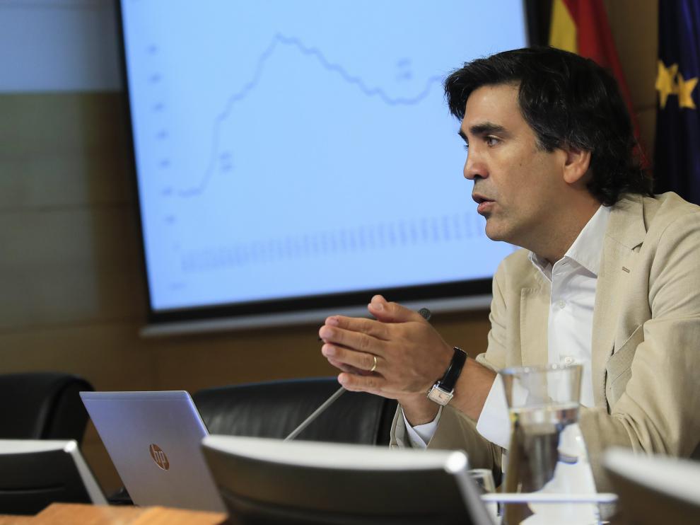 Gonzalo García, secretario de Estado de Economía y Apoyo a la Empresa, ha presentado los datos de la EPA.