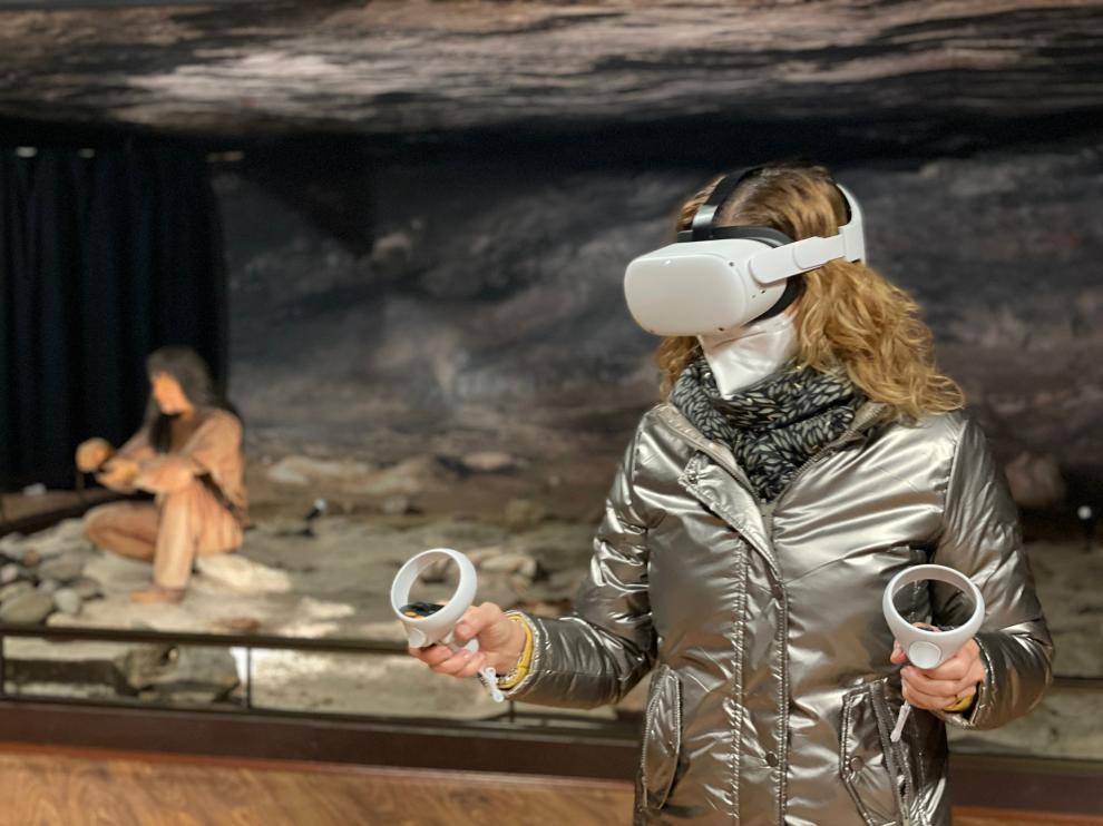 El público podrá descubrir la experiencia de usar las gafas 3D en el Centro de Arte Rupestre de Colungo.
