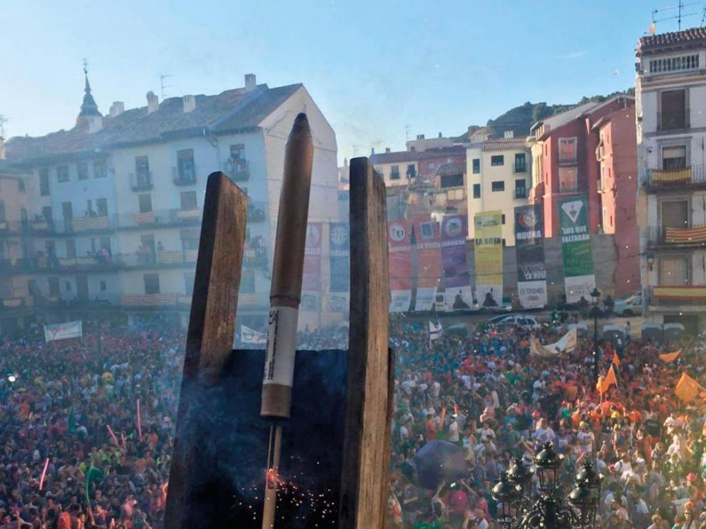 El chupinazo dio comienzo a las fiestas de San Roque.
