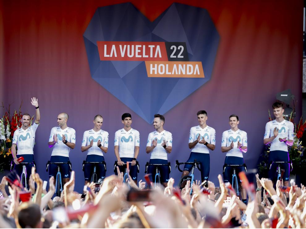 Movistar lucirá un maillot especial, blanco, en homenaje a Alejandro Valverde.