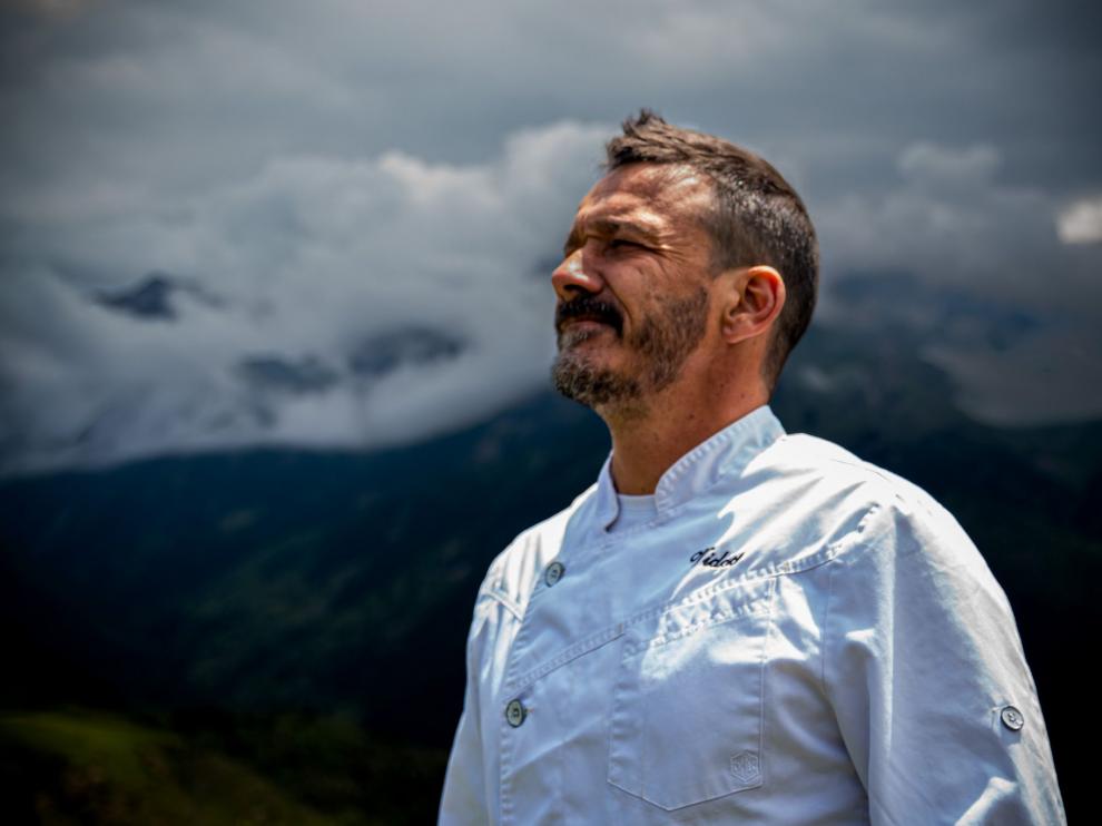 Diego Herrero, chef y propietario del restaurante Vidocq de Formigal.
