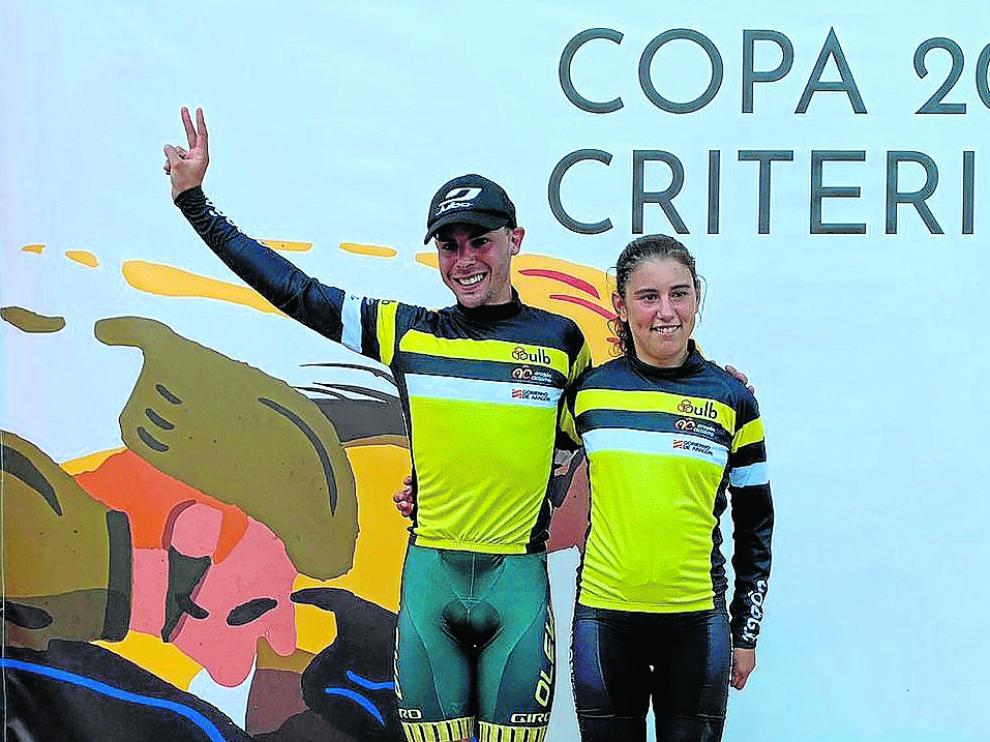 Roger Puig y Blanca Valles, ganadores en Tamarite de Litera.
