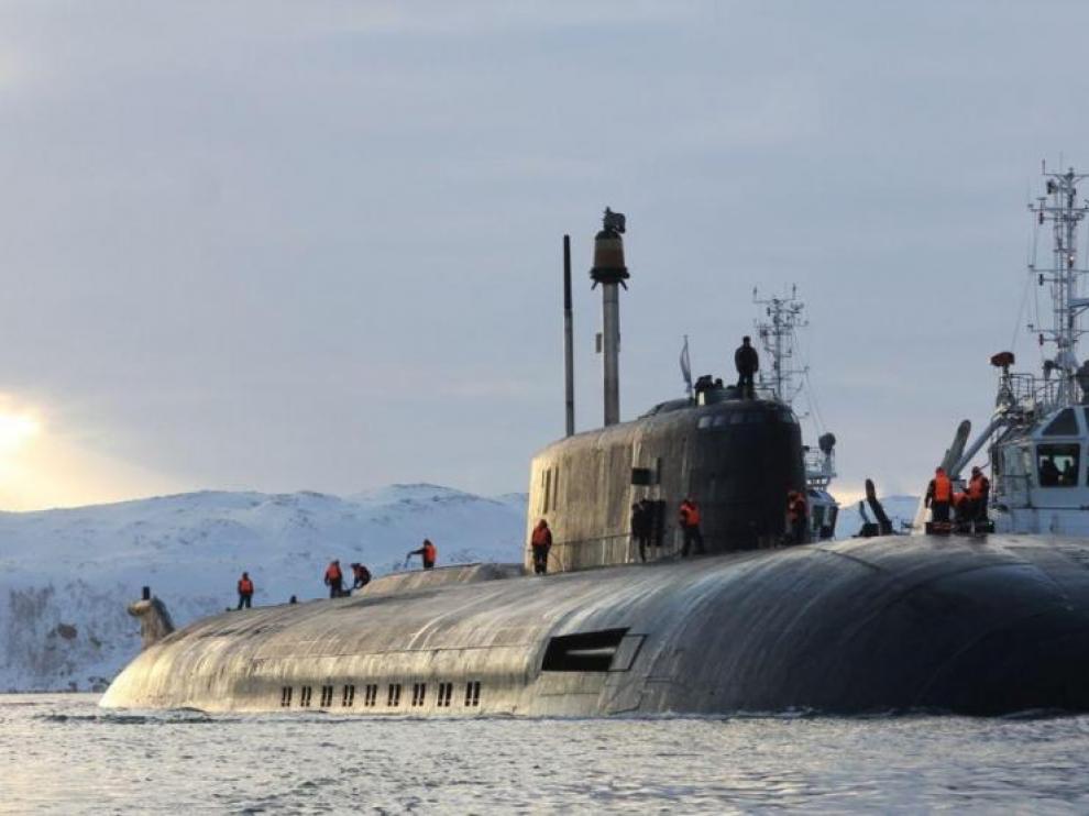 El submarino de la armada rusa K-329, también llamado Belgorod.
