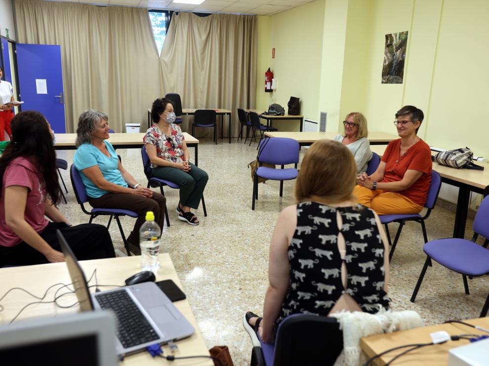 Taller de Mindfulness con la psicóloga Yaravi Rodríguez, de AFDA, el pasado 26 de octubre.