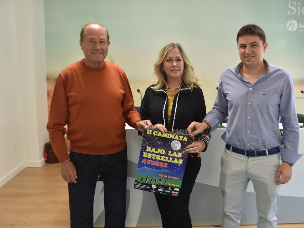 José Antonio Sarasa, Beatriz Calvo y Antonio Biescas, en rueda de prensa este viernes.