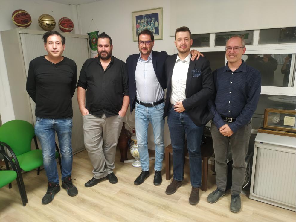 Roberto Gil, Alberto Carbonell, Fernando Lascorz, Antonio Orús y Fernando Avellanas.