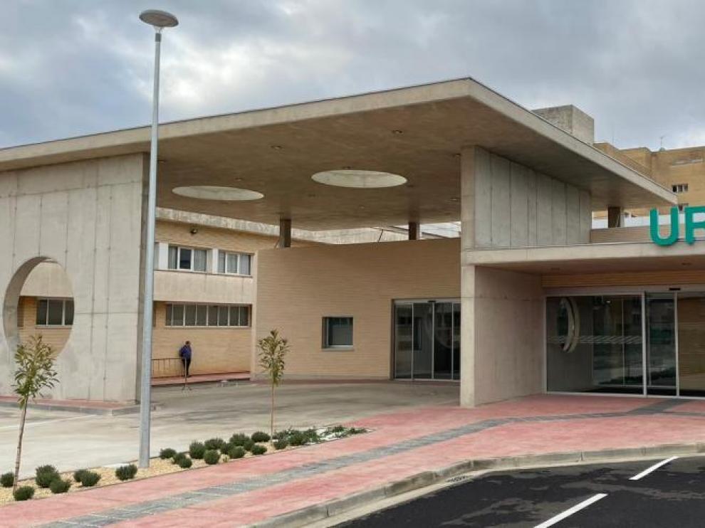 La entrada de las nuevas Urgencias del Hospital San Jorge de Huesca.