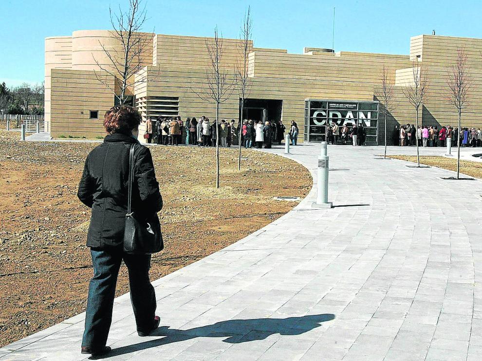 Exteriores del Centro de Arte y Naturaleza (CDAN) de Huesca en el año 2006.