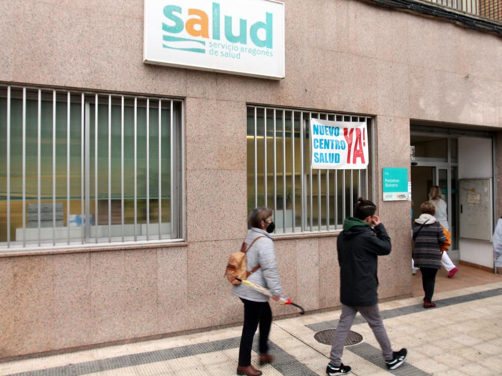 Foto de archivo del Centro de Salud del Perpetuo Socorro, en Huesca.