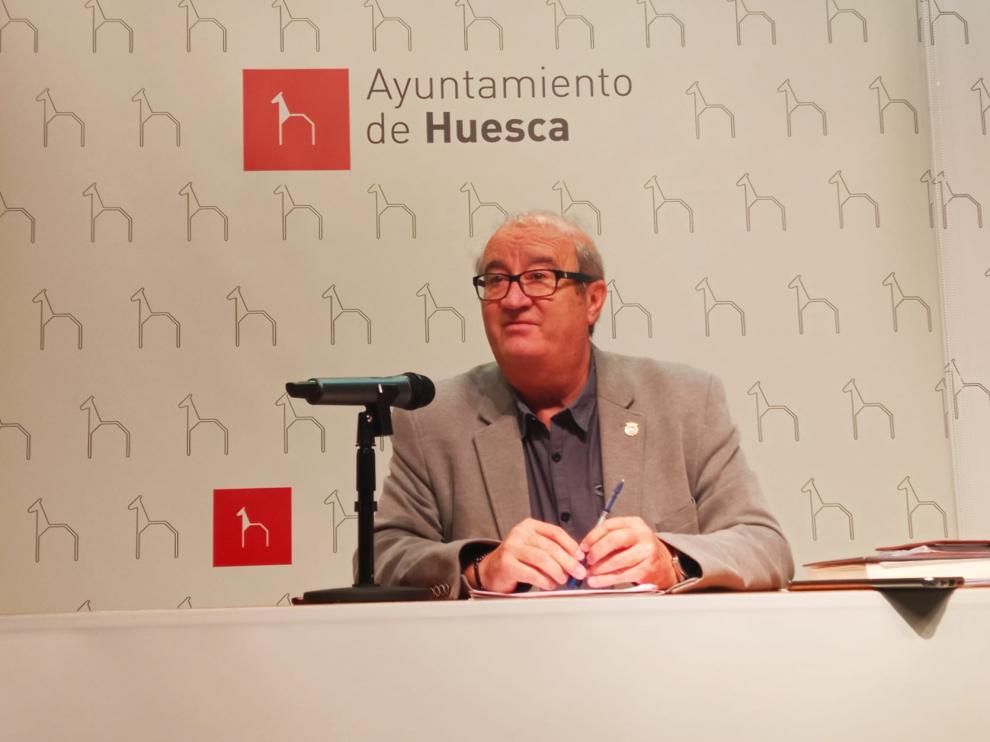 Rueda de prensa de la Comisión de Hacienda del Ayuntamiento de Huesca
