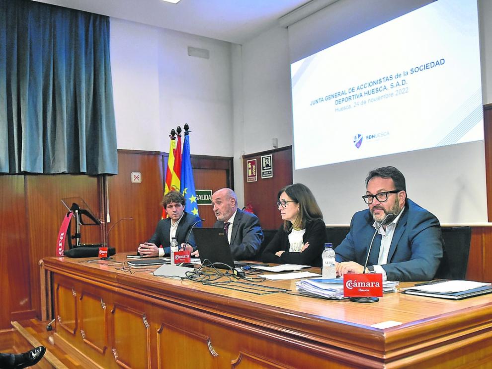 Un momento de la asamblea celebrada ayer en la Cámara de Comercio.