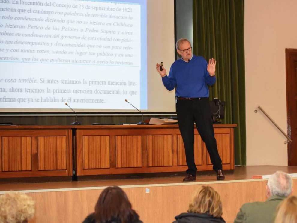 José Antonio Adell, este martes en el Campus de Huesca.