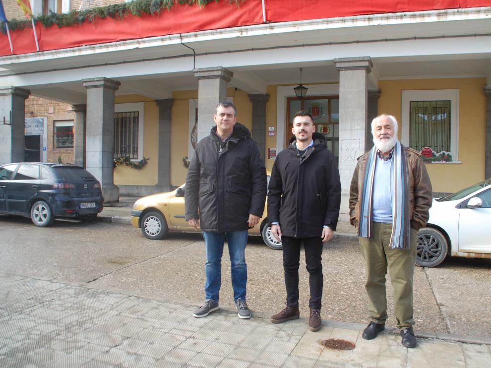 De izquierda a derecha, Joaquín Palacín, Mascún Ariste y José María Plaza.