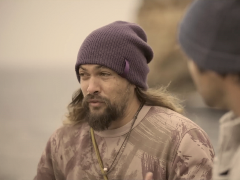 Jason Momoa, en la grabación del programa.