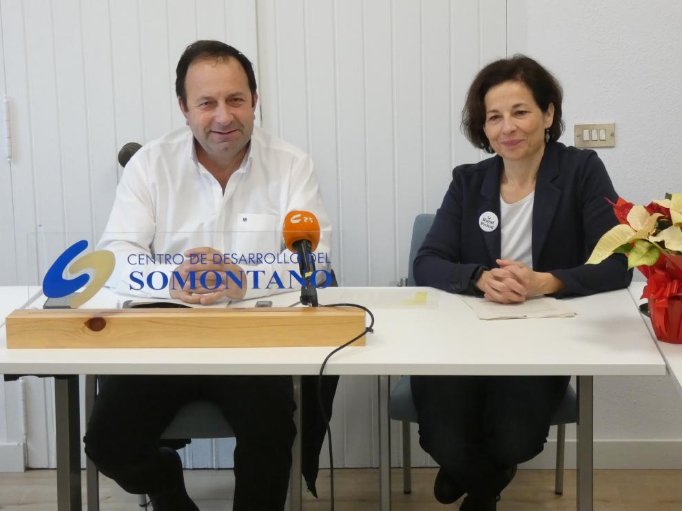 Mariano Altemir y Paloma Fábregas hicieron balance de las actuaicones del Ceder Somontano.