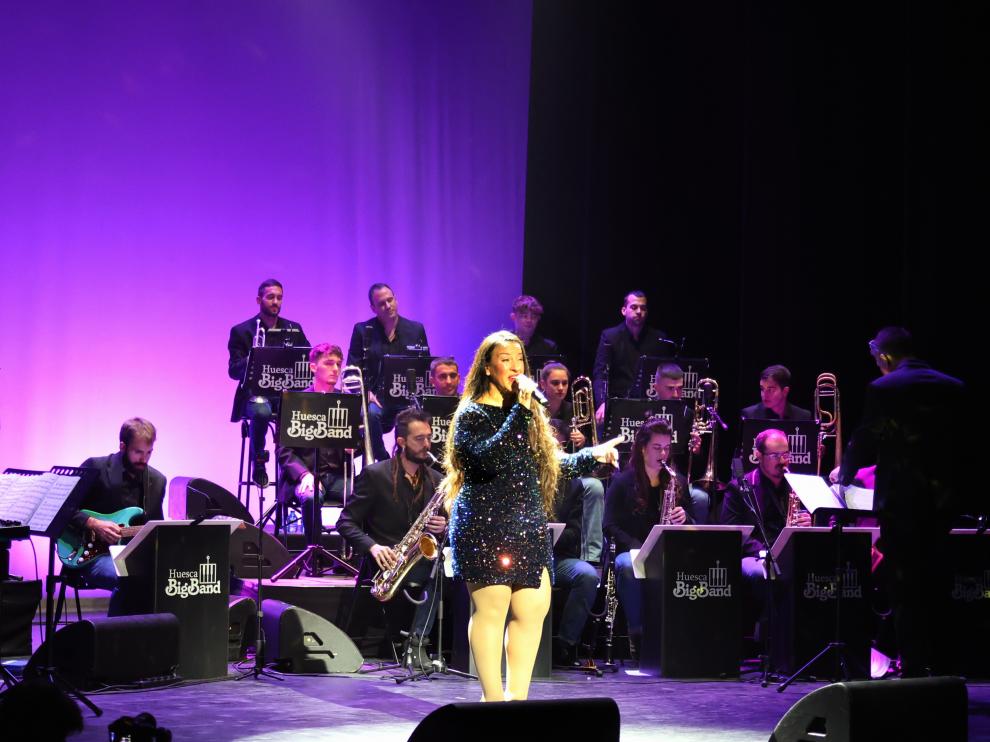 Foto del concierto del X aniversario de la Huesca Big Band en el Olimpia.
