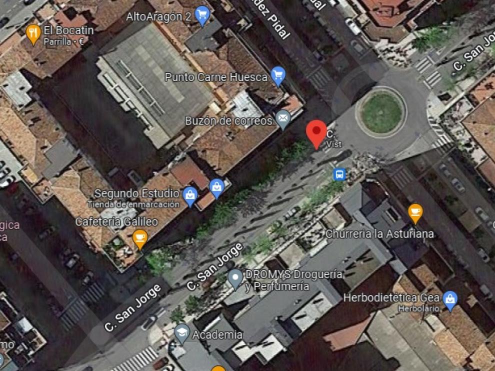 Calle San Jorge de Huesca.