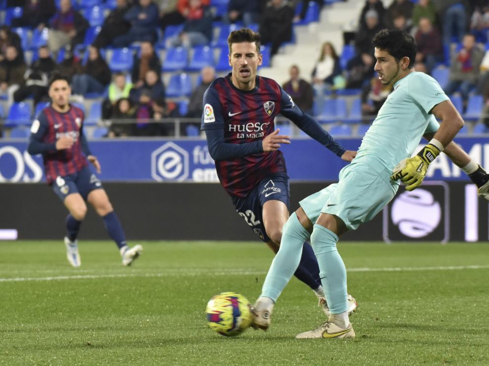 El Huesca ganó en su último partido como local al Andorra.