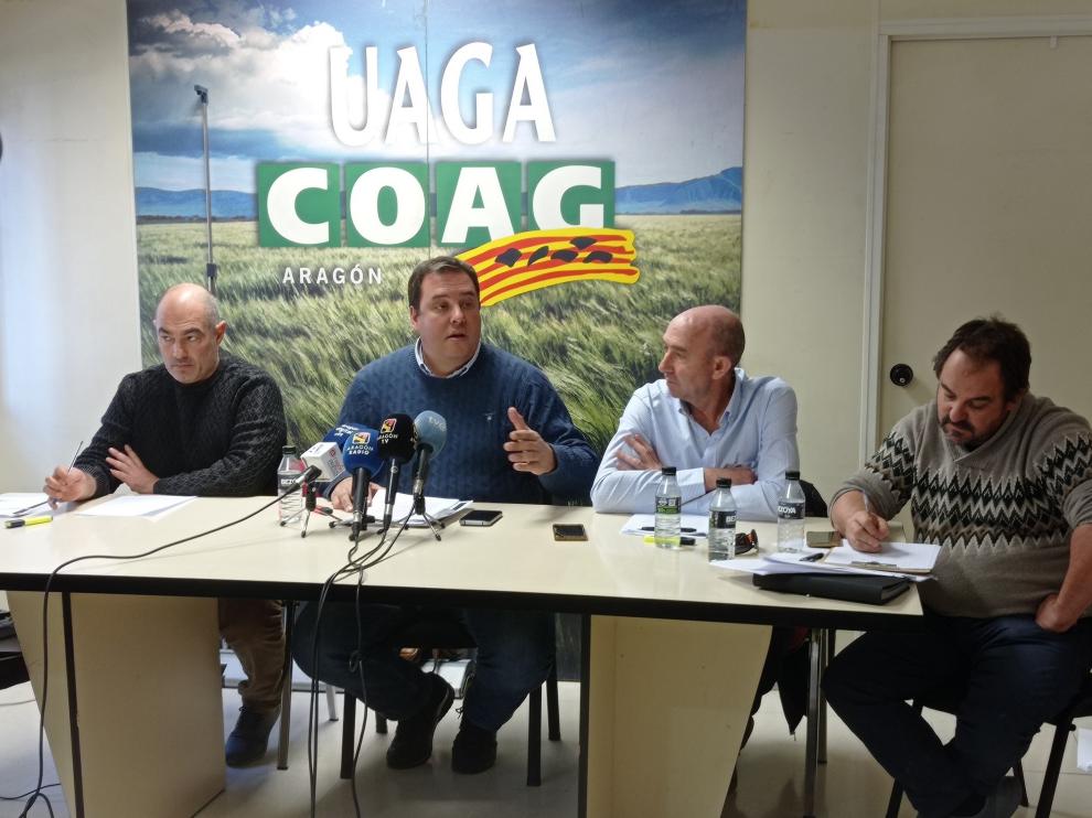 Alberto Escura, José María Alcubierre, José Antonio Miguel y Óscar Moret.