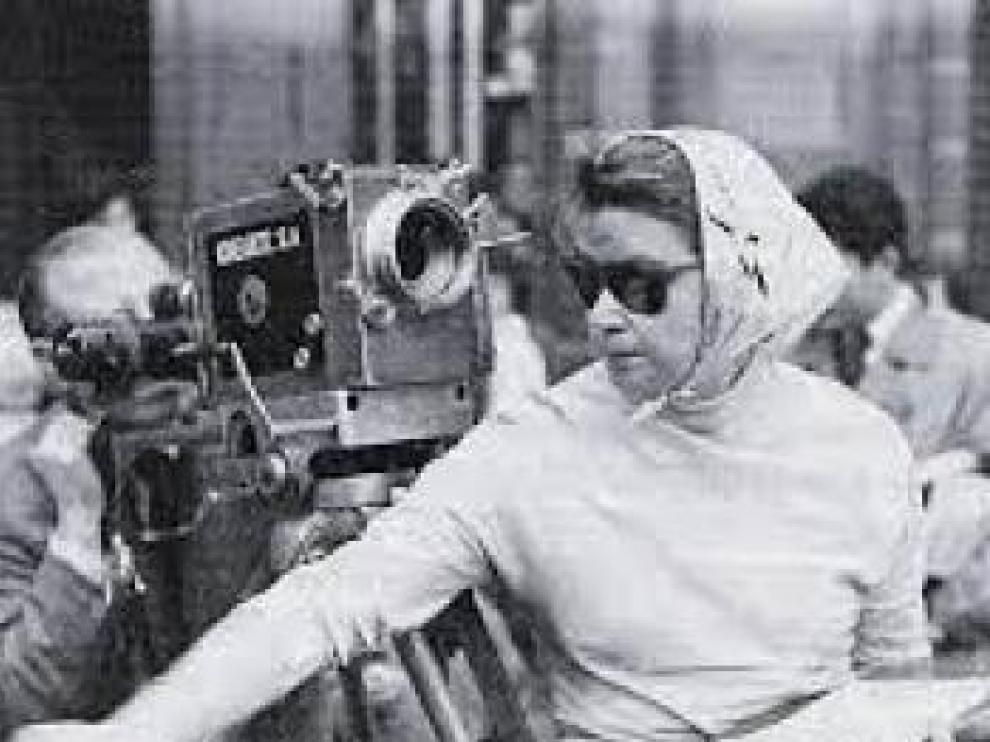 La actriz y directora madrileña Ana Mariscal, en el rodaje de una de sus películas.
