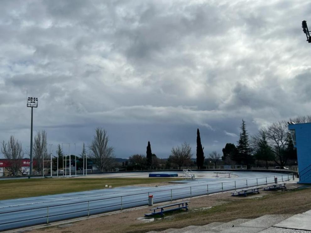 Pistas de atletismo de la Ciudad Deportiva de Huesca.