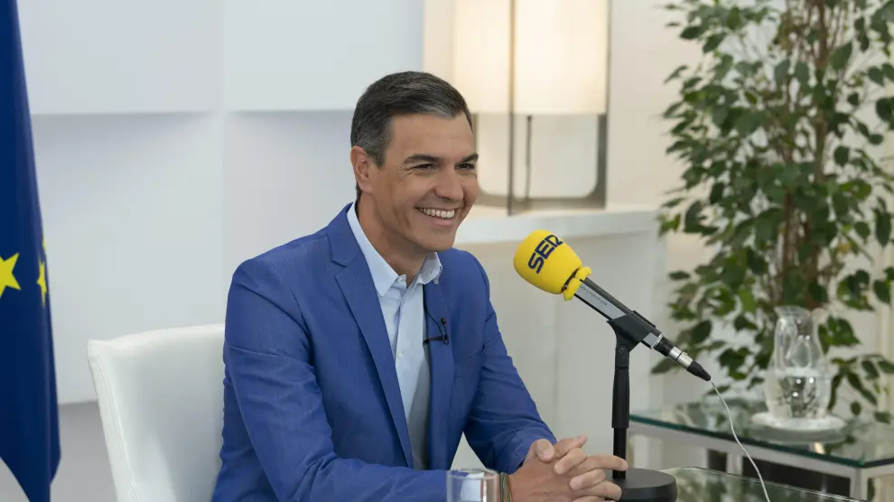 Pedro Sánchez durante su entrevista en la SER.