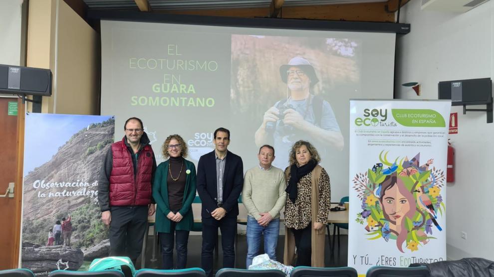 Bierge ha acogido este jueves la jornada ‘Ecoturismo en Guara Somontano’ .